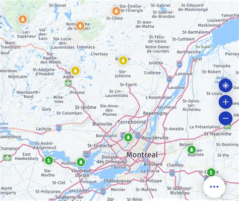 Laurentian Mountains Map