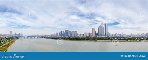 Panoramic View of Changsha Skyline in Cloudy Stock Photo - Image of aerial, cloudy: 162465766