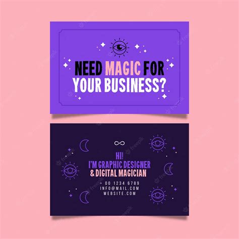 Free Vector | Funny graphic designer business card template