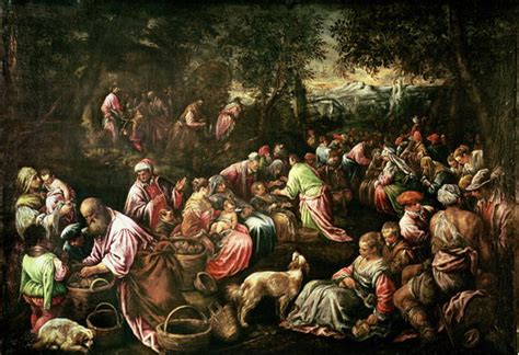 The Feeding of the Five Thousand Painting | Jacopo Bassano Oil Paintings