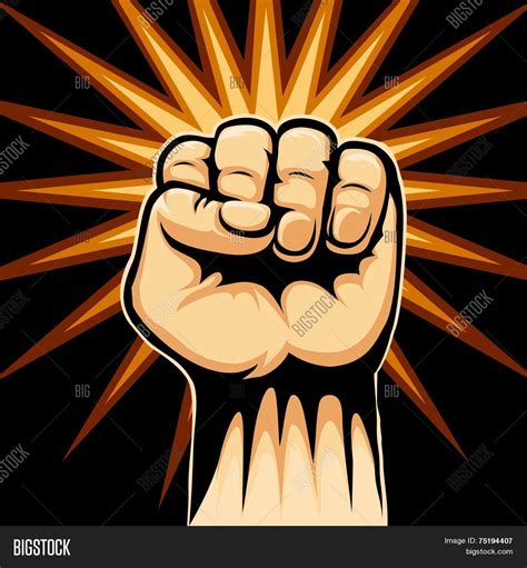 Raised Fist Symbol Vector & Photo (Free Trial) | Bigstock