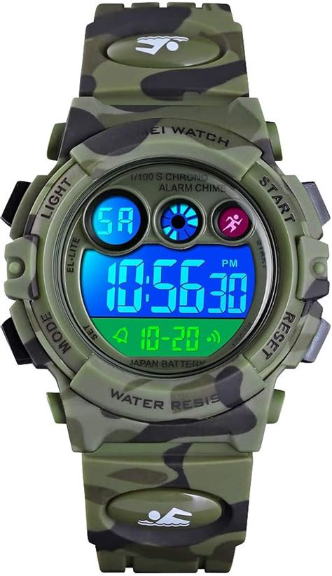 Watches,Kids Watches,Boys Teenagers Digital Outdoors Sport Watch Multifunction Waterproof ...