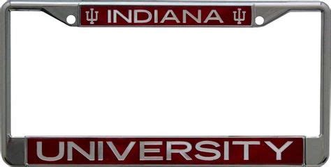 Indiana Hoosiers Metal License Plate Frame with Inlaid Acrylic Letters ...