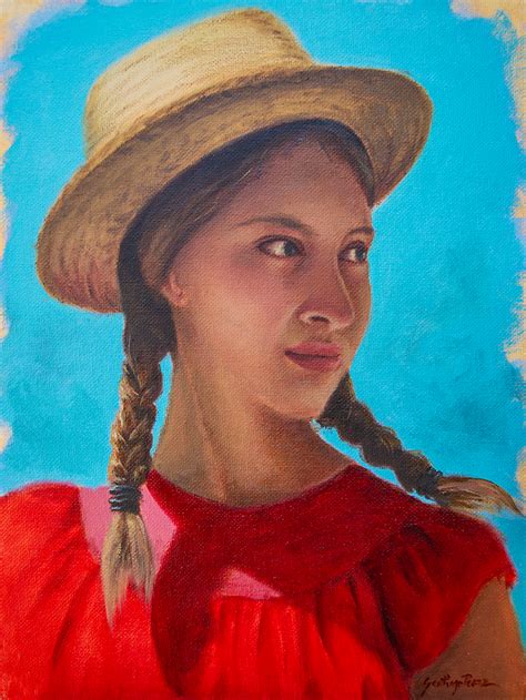 Young Cuban Girl — Santiago Perez Art