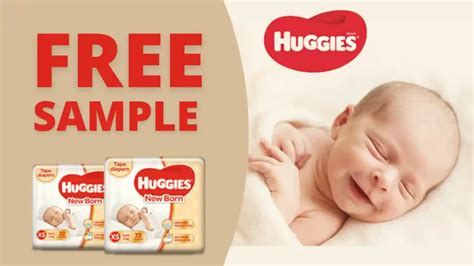 Huggies Free Sample Diapers India, Pack Of 3