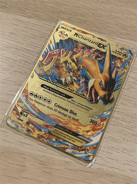 Mavin | Charizard EX Full Art- Gold Metal Charizard Pokemon Card