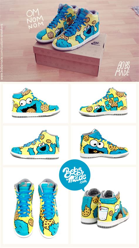 Cookie Monster Shoes by Bobsmade on DeviantArt | Monster cookies ...