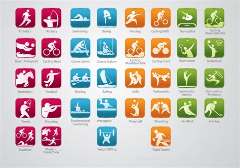 Olympic Sports Icons - Download Free Vector Art, Stock Graphics & Images