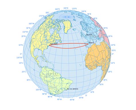 Why Are Great Circles the Shortest Flight Path? - GIS Geography