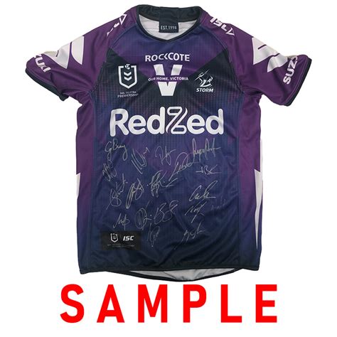 Melbourne Storm 2020 Premiers Team Signed Jersey | Taylormade Memorabilia | Sports Memorabilia ...