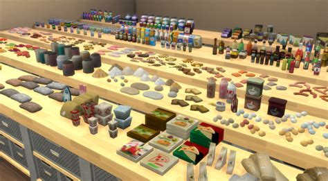 Mega Food & Pantry Clutter Set · Sims 4 CC Objects