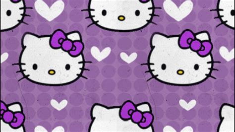 Gambar 3d Kitty Wallpaper Wallpapersafari Wallpapers Hd Gambar Ungu di ...