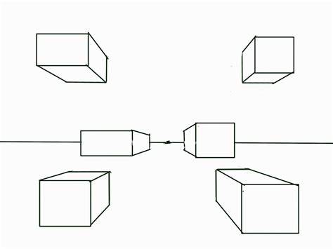 The Helpful Art Teacher: Fun with one point perspective boxes and other geometric forms