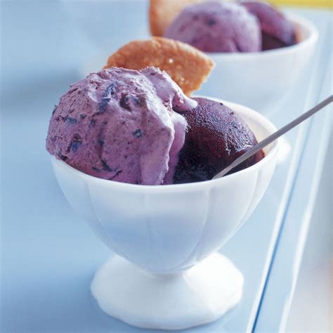 Blueberry Sorbet and Blueberry Ice Cream with Brown Sugar Cookies - Williams-Sonoma Taste