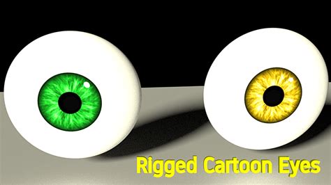 Rigged Flat Cartoon Character Eyes - Blender Market