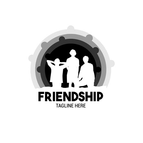 Friendship Logo With Three People Becomes A Symbol In The Logo, a logo that is suitable for ...