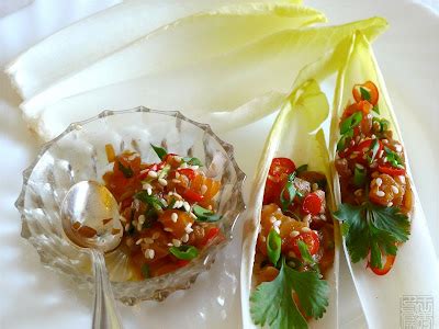 Life Loves The Curious: Salmon Tartare Asian Style With Chicon