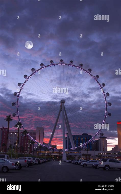 HIGH ROLLER FERRIS WHEEL LINQ HOTEL CASINO THE STRIP LAS VEGAS NEVADA ...