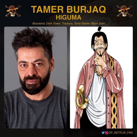 Tamer Burjaq has been cast for the role of Higuma : r/OnePieceLiveAction