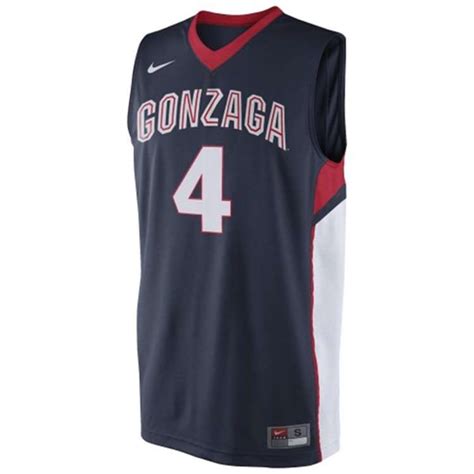 Nike Gonzaga Bulldogs Replica Basketball Jersey - #4 - Navy