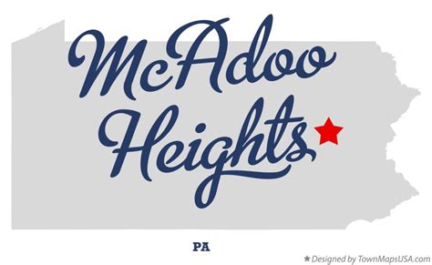 Map of McAdoo Heights, PA, Pennsylvania