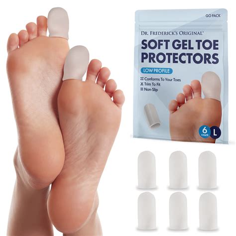 Buy Dr. Frederick's OriginalSoft Gel Toe Protectors for Men & Women - 6 ...