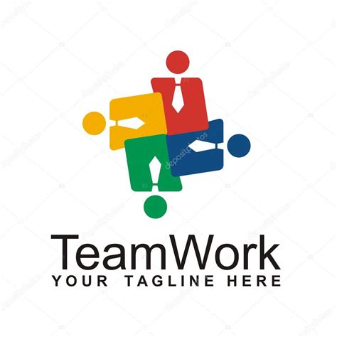 Teamwork logo design icon vector Stock Vector by ©Friendesigns 119128100