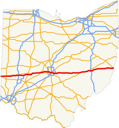 Interstate 70 Ohio Map