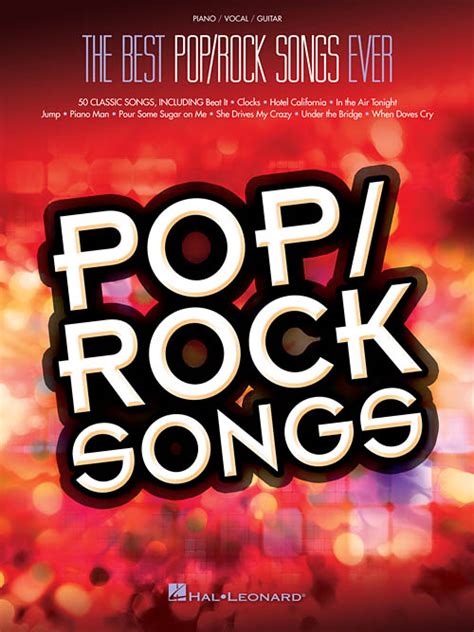 The Best Pop Rock Songs Ever 50 Songs! Piano Vocal Guitar Book NEW! | eBay