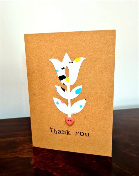 Thank you flower cards | Etsy