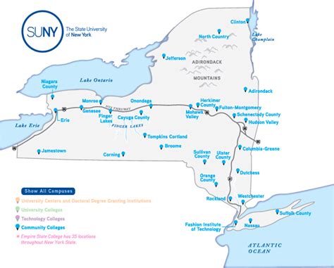 Map of Campuses - SUNY