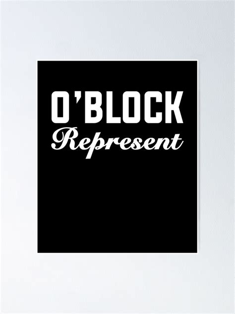 "O Block Represent Chicago Illinois USA O'Block" Poster for Sale by ...