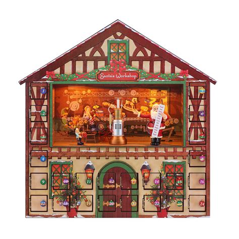 16 in. Animated Santa's Workshop Advent Calendar – Mr. Christmas