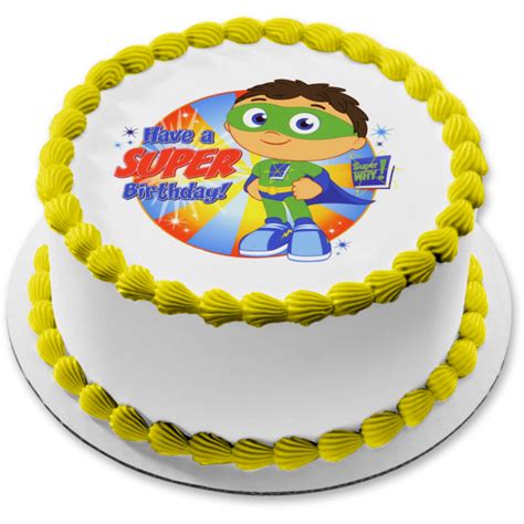 Super Why Have a Super Birthday Whyatt and a Super Why Book Edible Cak – A Birthday Place