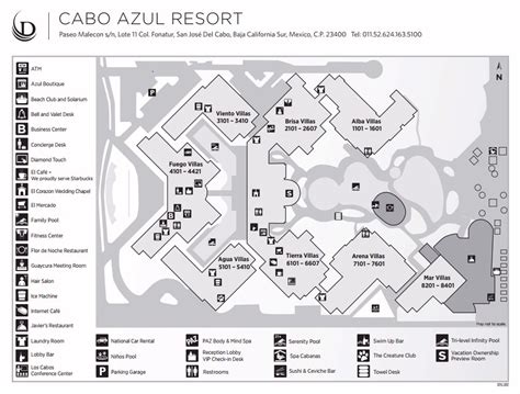 Resort Map | Hilton Vacation Club Cabo Azul Los Cabos | Los Cabos, Mexico