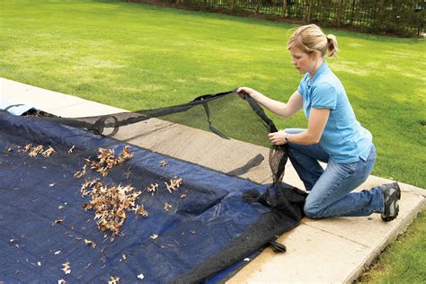 Blue Wave 20-ft x 40-ft Rectangular Leaf Net In Ground Pool Cover ...