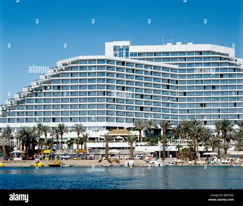 Israel Eilat The Royal Beach Hotel with sea and swimming Stock Photo - Alamy