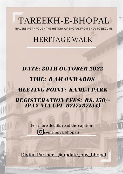 Heritage Walk this Sunday : r/Bhopal