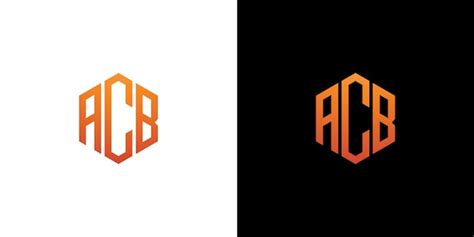 Premium Vector | Acb letter logo design polygon monogram icon vector template