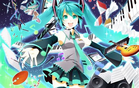 Wallpaper vocaloid, hatsune miku, yamaha, anime images for desktop, section прочее - download