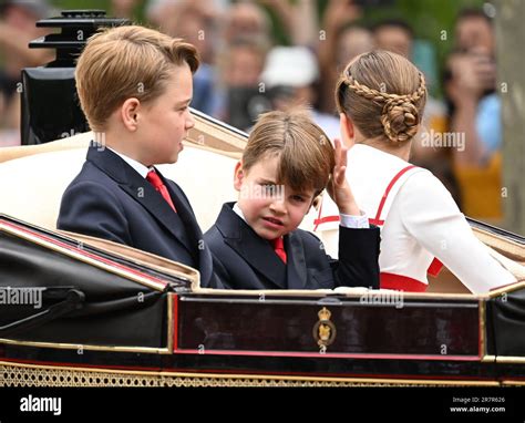 London, UK. 17th June, 2023. London, UK. June 17th, 2023. Prince George, Prince Louis and ...