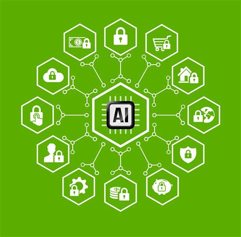 AI Artificial intelligence Technology for protection and security icon ...