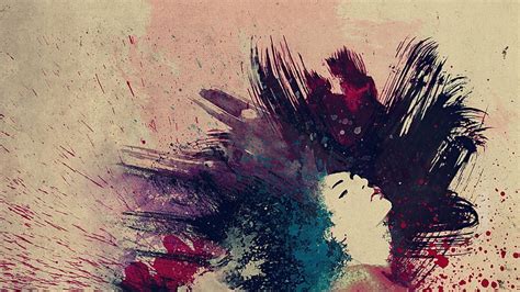 Free download | HD wallpaper: girl, teen, abstract, art, painting art ...