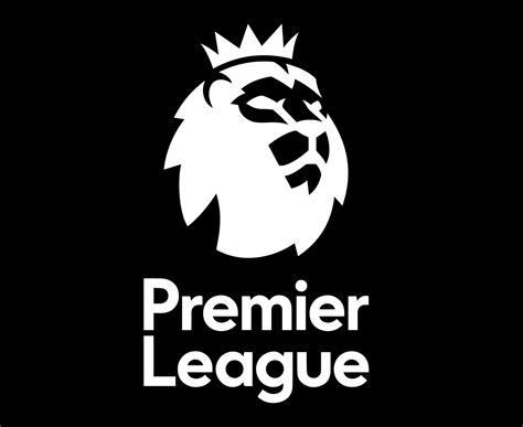 Premier League Logo Symbol With Name Black And White Design England ...