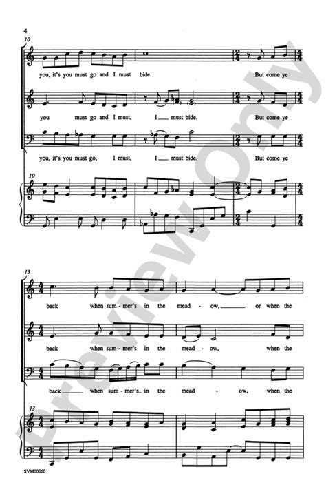 Danny Boy: 3-Part Mixed Choral Octavo - Digital Sheet Music Download