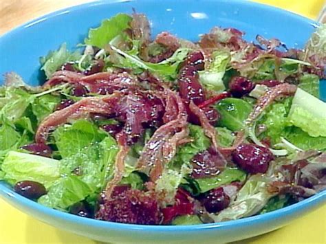 Mixed Green Salad with Lemon, Olives and Anchovies Recipe | Rachael Ray ...