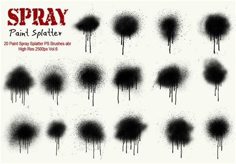 Spray Splatter Photoshop Brushes Freebie Freebie Supply | My XXX Hot Girl