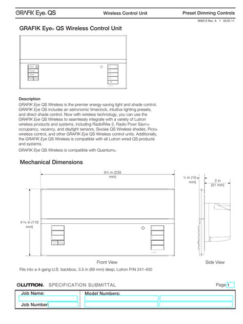 Lutron Grafik Eye Wiring Diagram