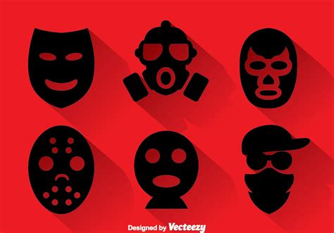 Robber Masks Collection 103751 Vector Art at Vecteezy