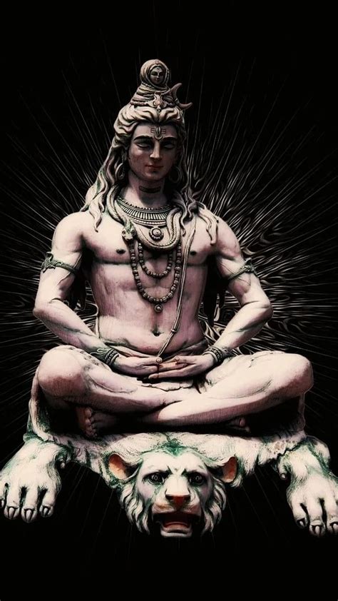 Shiv Thakur, black bg shiv, shiv, lord, god, HD phone wallpaper | Peakpx